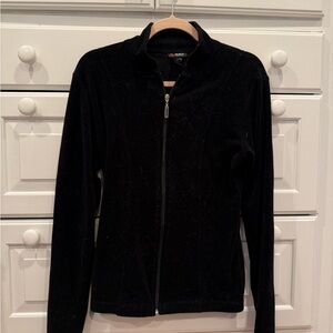Figure Skating Women's Black Zip-Up Jacket